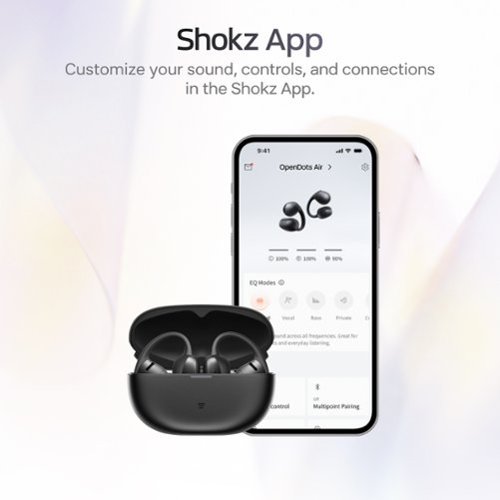 Shokz OpenDots Air Open-Ear Clip-On True Wireless Bluetooth Earbuds - Black BUY IN JAPAN