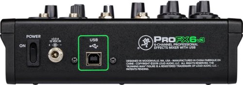 Mackie ProFX6v3 Professional Effects Mixer with USB Black - Best Buy