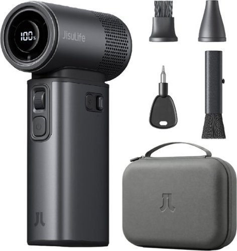 Jisulife - Handheld Fan Ultra2 With Case - Dark Gray-Front_Standard 
