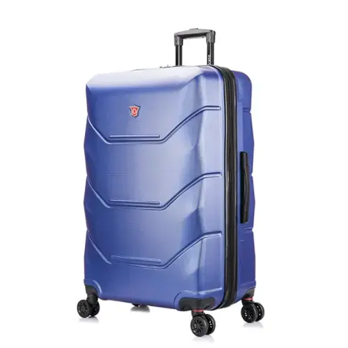 Front. DUKAP - Zonix Lightweight Hardside Spinner Luggage 30" Luggage - BLUE.
