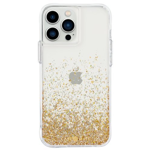 Case-Mate Twinkle Ombre Hardshell Case for iPhone 13 Pro Max - Gold INTERNATIONAL SHIPPING