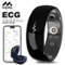 Miro - R1E HealthWear ECG UltraThin AI Smart Ring 10-Day Battery Life Fitness/Sleep/HR Tracker iOS Android Compatible Black #12 - Black - (2025)-Front_Standard