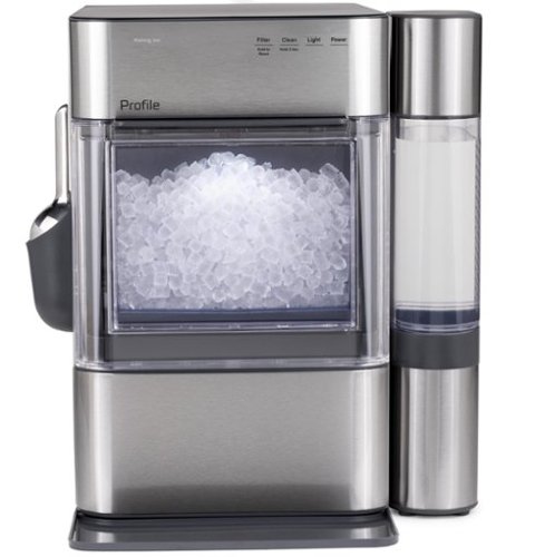 GE Profile - Opal 2.0 Ultra Nugget Ice Maker with Side Tank and Scale Inhibiting Filter - Stainless Steel-Front_Standard 