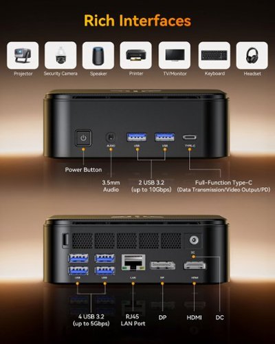 Kamrui E3B AMD Ryzen 5 7430U 4K Mini Gaming PC 16GB LPDDR4X 512GB