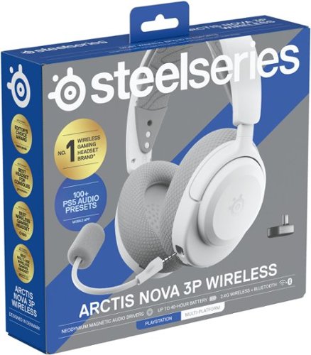 SteelSeries Arctis Nova 3P Wireless Over the Ear Gaming Headset