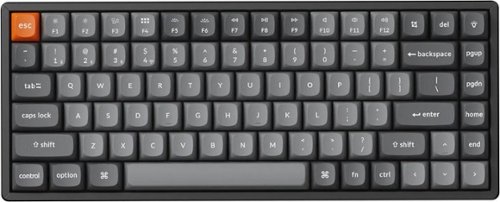 Keychron - K2 Max 75% Custom Wireless RGB Mechanical Keyboard with Programmable QMK/VIA Hot-Swappable Brown Switch - Black