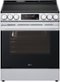 LG - 6.3 Cu. Ft. Slide-In Electric True Convection Smart Range with Air Fry and Flex Control Knobs - Stainless Steel-Front_Standard