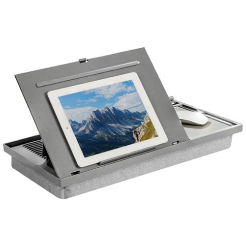 LapGear Ergo Pro Adjustable Lap Desk for 15.6 Laptop or Tablet - Gray Herringbone BUY IN EUROPE
