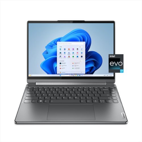  Lenovo - Yoga 9i 2-in-1 14&quot; 4K OLED Touchscreen Laptop with Pen - Intel Evo Platform - Core i7-1360P with 16GB Memory - 1TB SSD - Storm Grey