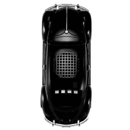 QFX Retro Car Portable Bluetooth Speaker with Bass Radiator and LED Lights - Black SHOP ONLINE