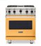 Viking - 30 in. Wide 4 burner 5-Series Gas Open Burner Range - Daffodil-Front_Standard