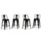 Simpli Home - Rayne Metal Counter Height Stool (Set of 4) - Black-Front_Standard