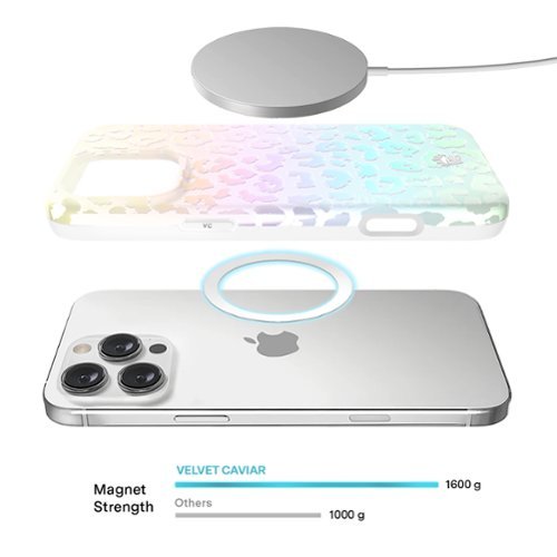 VELVET CAVIAR Magsafe Case for Apple iPhone 16 Pro - White Opal Leopard GLOBAL SHIPPING