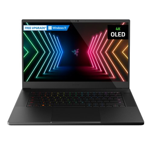 Razer - Blade 15 Advanced - 15.6" Gaming Laptop - 4K OLED - Intel Core i9 - NVIDIA GeForce RTX 3080 - 32GB RAM - 1TB SSD-Front_Standard 