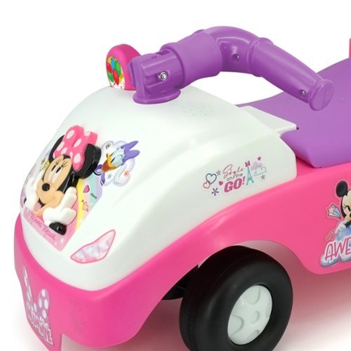 Kiddieland Disney Minnie Foldable Handle Ride-on W/ Interactive Dashboard & Sounds GLOBAL SHIPPING