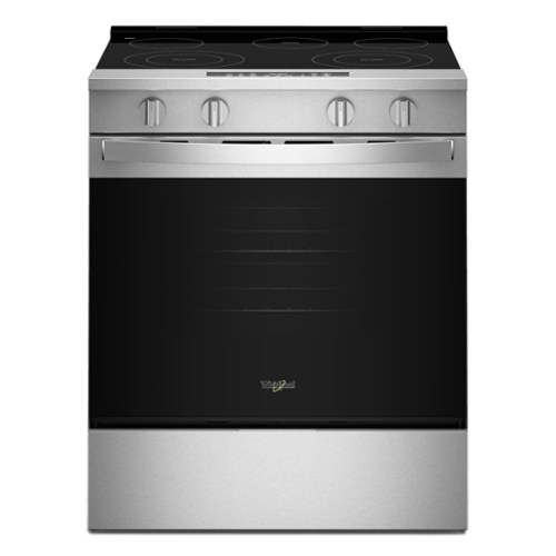Whirlpool - 30 in. Wide 5 elements 5.3 cu. ft. Slide-In Electric Range with No Preheat and Slow Cook Modes - Stainless Steel