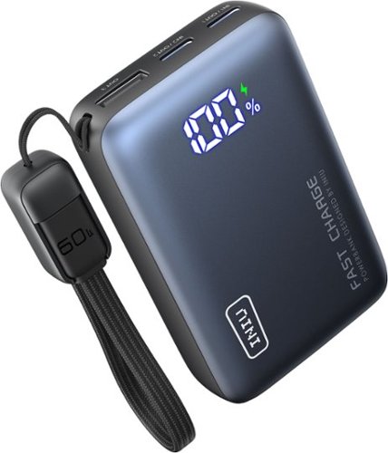 INIU - Pocket Pro 10K 45W Power Bank with Detachable USB-C Cable (IN&OUT) for iPhone, Samsung etc - Black