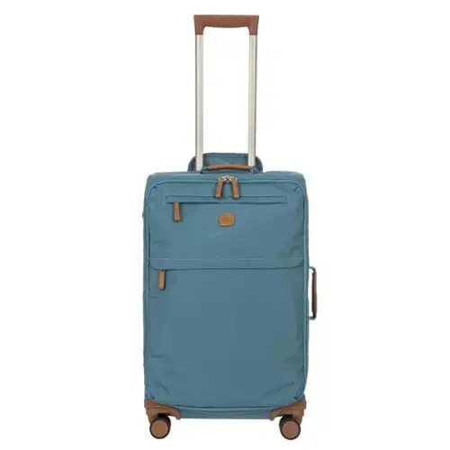 Front. Bric's - Bric's X-Bag 25" 4-Wheel Medium Luggage Grey/blue - Grey/blue.