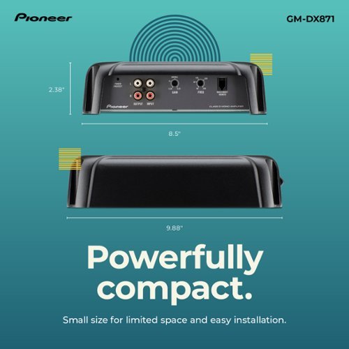 Pioneer 1-Channel Class D Mono Amplifier - Black BUY IN EUROPE