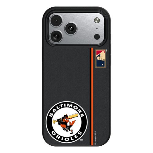 Keyscaper - MLB - Baltimore Orioles 1966 Logo iPhone Magnetic Bump Case - 16 Pro Max - Black-Front_Standard 