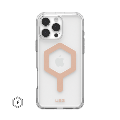 UAG - Plyo Series Case with Magsafe for Apple iPhone 16 Pro Max - Ice/Rose Gold-Front_Standard