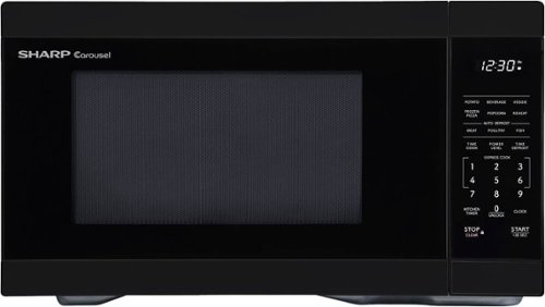 Sharp - 1.1 cu ft Countertop Microwave With Sensor Cooking - Black