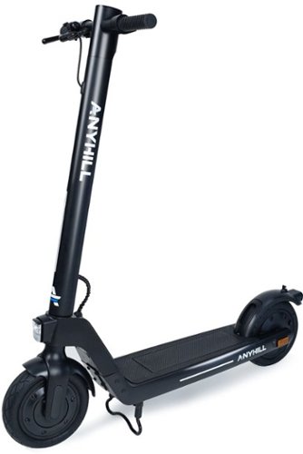 Anyhill - UM-2 Electric Scooter w/ 28 miles max operating range & 19 mph Max Speed - Black-Angle_Standard 