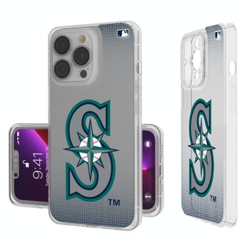 Keyscaper - MLB - Seattle Mariners Linen Logo iPhone Clear Case - 13 mini - Multicolor-Front_Standard 