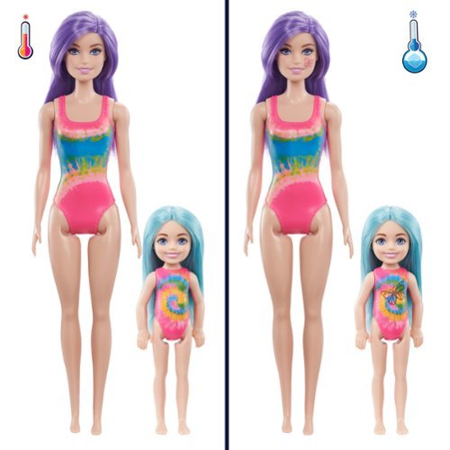 Barbie Color Reveal Tie Dye Fashion Maker with 2 Dolls WORLDWIDE DELIVERY