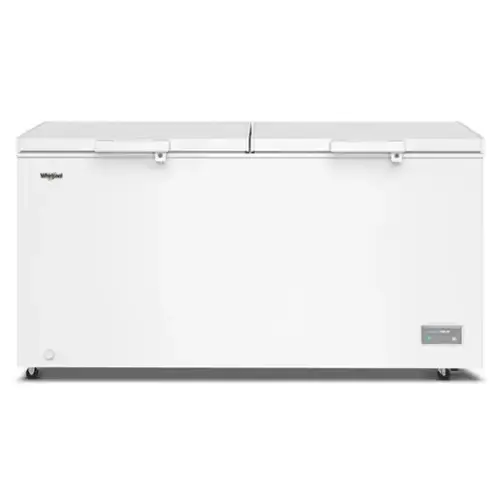 Front. Whirlpool - Whirlpool 19 cu. ft. Convertible Freezer-to-Fridge Chest Freezer with 4 Storage Baskets - White.