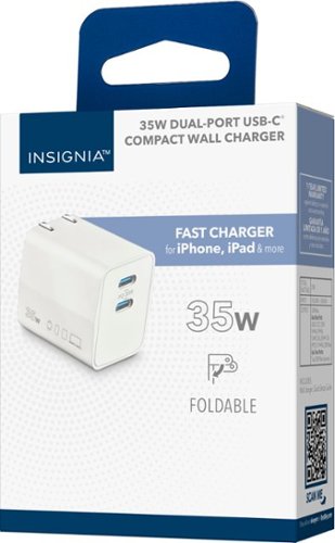 Insignia™ 35W Dual USB-C Port Wall Charger - White BUY IN EUROPE