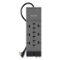 Belkin - BE112230-08 Professional Series 3780 J 12 AC Outlets 8 ft. Cord SurgeMaster Surge Protector - Dark Gray-Front_Standard