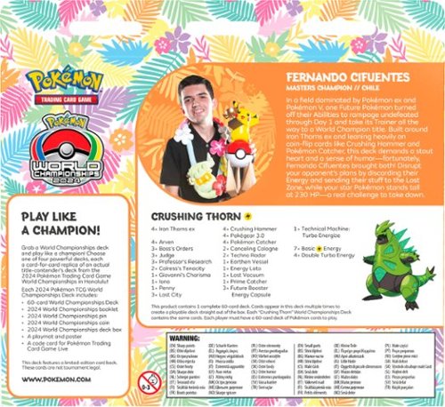 Pokémon Trading Card Game: World Championship Deck 2024 - Styles May Vary GLOBAL SHIPPING