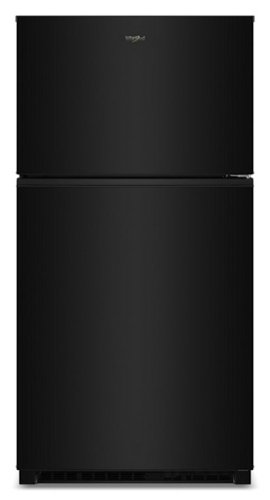 Whirlpool - 21.3 Cu. Ft. Wide Top Freezer Refrigerator with Total Coverage Cooling - Black-Front_Standard 