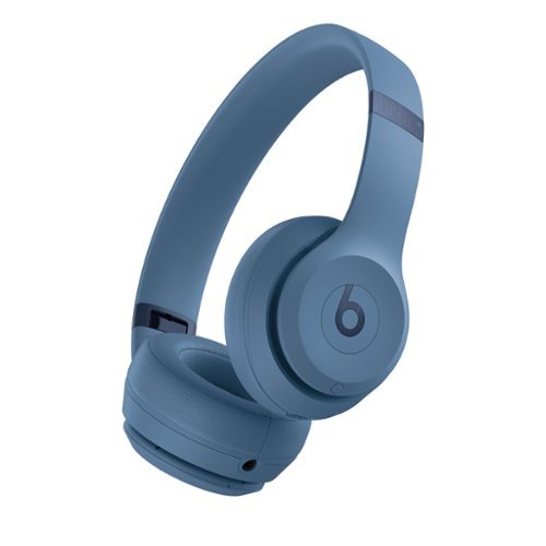 Beats Solo 4 True Wireless On Ear Headphones + Power Adapter Blue