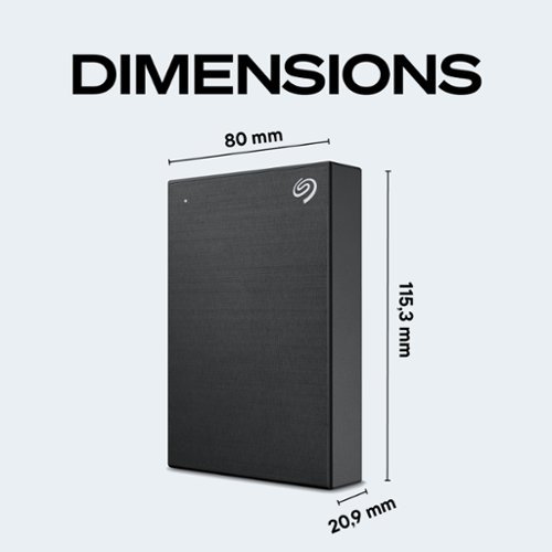 Seagate One Touch with Password 5TB External USB 3.0 Portable Hard Drive with Rescue Data Recovery Services - Black SHOP ONLINE