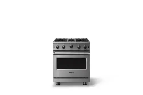 Front. Viking - Professional 5 Series 4.0 Cu. Ft. Freestanding Gas Convection Range - Stainless steel.
