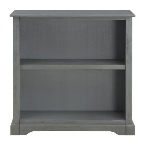 OSP Home Furnishings - Country Meadows 2-Shelf Bookcase - Plantation Grey-Front_Standard 