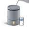 Blueair - Smart Dreamwell Evaporative Humidifier, 1-Gallon Tank, Mist & Mold Free, 596 sq ft, Grey - Gray-Front_Standard