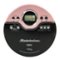 Studebaker - SB3703PBB Joggable Personal CD/MP3 Player with Bookmark Feature and FM PLL Radio - Pink/Black-Front_Standard