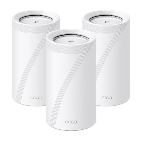 TP-Link Deco BE95 Wi-Fi 7 BE33000 Quad-Band Multi-Gig Whole Home Mesh Router System (3-Pack) - White INTERNATIONAL SHIPPING