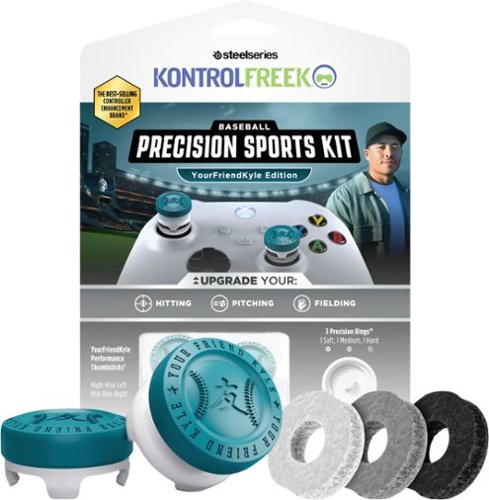 KontrolFreek - YourFriendKyle Edition Baseball Precision Sports Kit for Xbox One and Xbox Series X/S - Teal/White