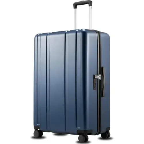 Front. LUGGEX - LUGGEX 28 Inch Large Checked Suitcase, 105L Capacity PC Hard Shell Luggage with 360° Spinner Wheels - LX-EX - Blue.