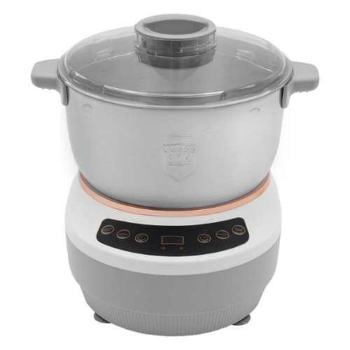 Stock Preferred - 5L Electric Dough Maker with Ferment Function - Gray-Front_Standard 