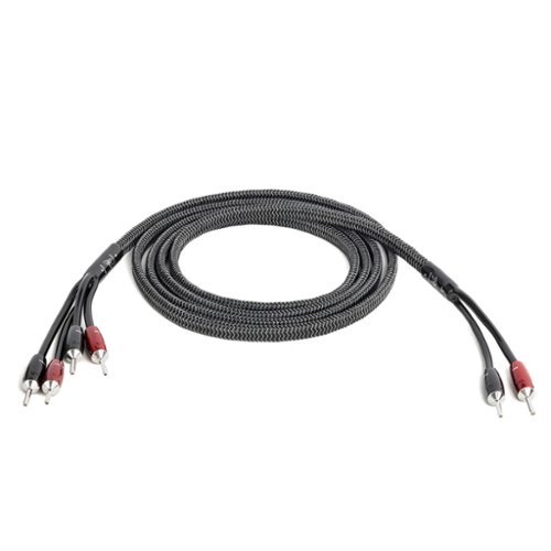 AudioQuest Rocket 44 Full-Range 9' Analog Speaker Cable w/ SureGrip 500 Connectors with Banana to Banana Connectors - Silver on Black GLOBAL SHIPPING