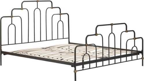 Elle Decor - Astrid King Size Bed - Black-Front_Standard 