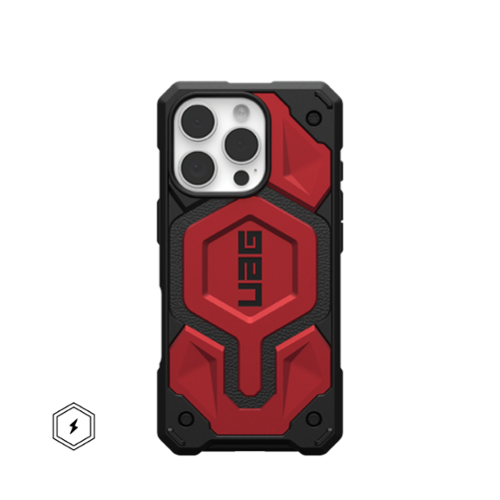 UAG - Monarch Pro Series Case with Magsafe for Apple iPhone 16 Pro - Crimson-Front_Standard