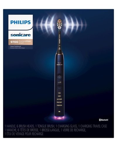 Philips Sonicare DiamondClean Smart Electric, Rechargeable toothbrush with Charging Travel Case, and 8 Brush Heads - Lunar Blue SHOP ONLINE