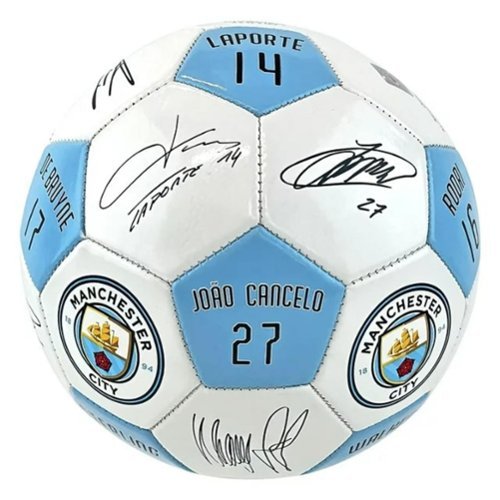 Maccabi Art : Manchester City Player Signatures Soccer Ball - Size 5 WORLDWIDE DELIVERY