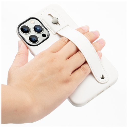 SaharaCase FingerGrip Series Genuine Leather Case with Magsafe for Apple iPhone 15 Pro - White WHERE TO BUY